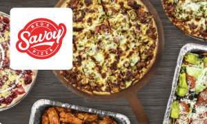 Red's Savoy Pizza and logo