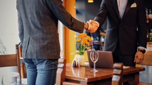 Handshake when buying a restaurant