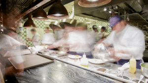 Busy Restaurant Employee