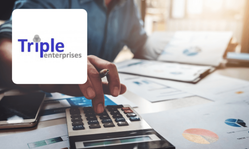Accounting firm with triple enterprises logo
