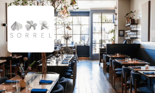 Sorrel restaurant and logo